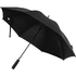 Niel 23"automaattisesti avautuva sateenvarjo kierrätetystä PET-muovista, musta liikelahja logopainatuksella